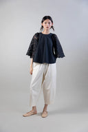 Soft Volume Relaxed Pants with Elastic Waistband