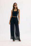 Sheer flowy pants