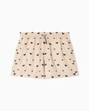 Swim shorts with all-over micro eagle embroidery