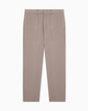 Waffle-effect armure fabric trousers