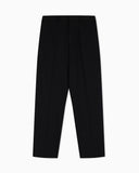 Waffle-effect armure fabric trousers