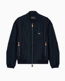 Nylon bomber jacket with passementerie tape