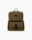 Embossed backpack with a flap pocket and padded mesh straps