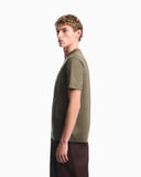 T-shirt in mixed lyocell jersey with maxi flock logo