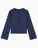 Micro leopard spot jacquard fluid fabric shirt