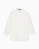 Pure linen shirt with guru collar