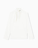 Unlined shirt in techno twill with back zipper and hook