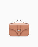 Smooth leather shoulder bag