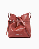 Smooth leather bucket bag