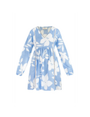 ROBE NINA FLEURS BLEUES