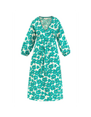 ROBE CORA FLEURS TURQUOISES