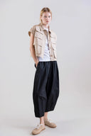 Desert Line Cropped Saharana with Boxy Structure