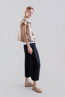 Desert Line Cropped Saharana with Boxy Structure