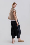 Desert Line Cropped Saharana with Boxy Structure
