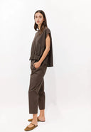 Low Shoulder Mercerized Cotton T-shirt