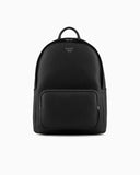 ASV regenerated Saffiano leather round backpack with eagle plate