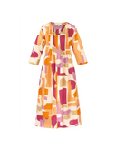 ROBE PYRITE MULTI ROSE ET ORANGE
