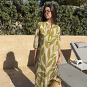 TUNIQUE AMAZONE FEUILLES KAKI