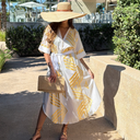 ROBE JASMIN BLANCHE ET DOREE