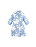 TUNIQUE SELENE FLEURS BLEUES