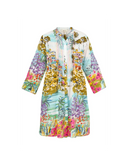 ROBE CHEMISE ROSIE JUNGLE BLEU