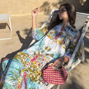 ROBE MELAINE JUNGLE BLEU