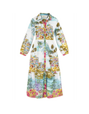 ROBE MELAINE JUNGLE BLEU