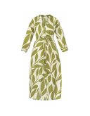 ROBE NINON FEUILLES KAKI