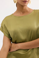 Flowing short-sleeved shirt