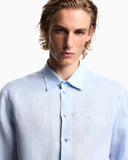 Solid color linen shirt