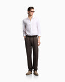 Solid color linen shirt