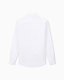 Cotton dress shirt with long sleeves and pointed collar