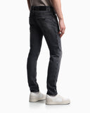 J06 slim-fit washed denim jeans with eagle embroidery