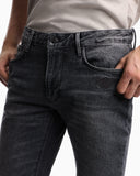 J06 slim-fit washed denim jeans with eagle embroidery