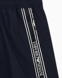 Swim shorts with logo tape