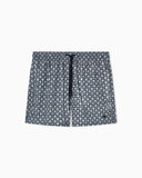 Mixed pattern swim shorts