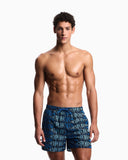 Swim shorts with all-over logo