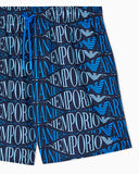 Swim shorts with all-over logo