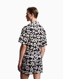 Flower eagle patterned swim shorts