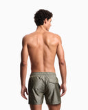 Swim shorts with all-over jacquard logo