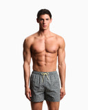 Swim shorts with small logo designs