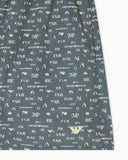 Swim shorts with small logo designs