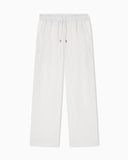 Linen blend beachwear trousers
