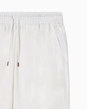 Linen blend beachwear trousers