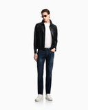 J75 slim-fit, stone-washed 8.6-oz comfort stretch-denim jeans