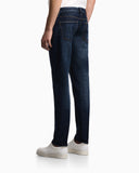 J75 slim-fit, stone-washed 8.6-oz comfort stretch-denim jeans