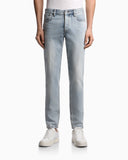J75 slim-fit, stone-washed 8.6-oz comfort stretch-denim jeans