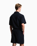 Beachwear Bermuda shorts in Lyocell blend seersucker
