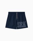 Sea embroidery beachwear shorts