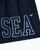 Sea embroidery beachwear shorts